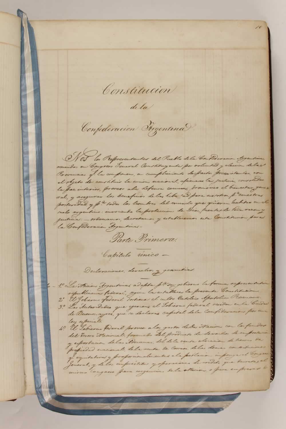 Constitucion Nacional 1852 - 1857